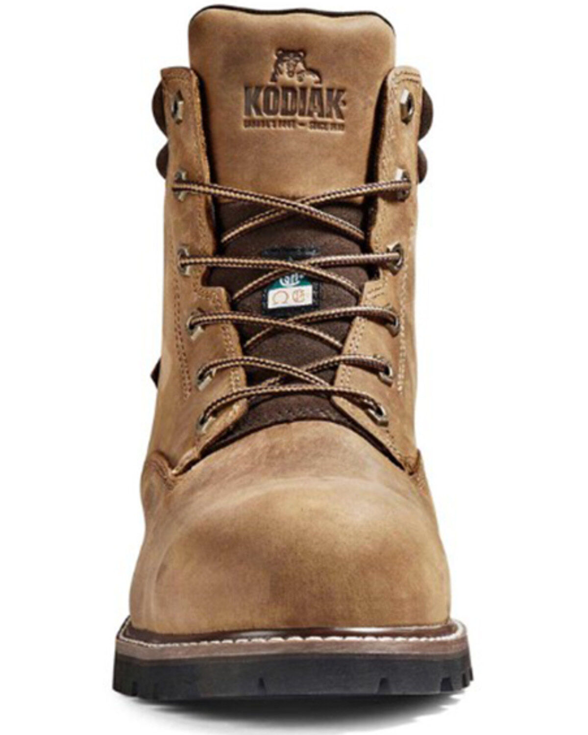 Image #4 - Kodiak Men's McKinney 6" Lace-Up Waterproof Work Boots - Composite Toe, Brown, hi-res