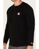 Image #3 - Carhartt Men's Force Relaxed Fit Midweight  Long Sleeve Pocket T-Shir, Black, hi-res