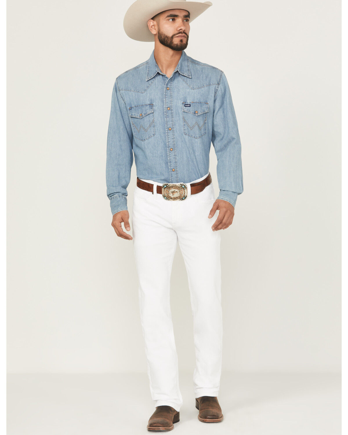 Cody James Men's Blanco Wash Jackson Slim Straight Stretch Denim Jeans, White, hi-res