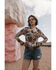 Image #1 - Idyllwind Women's Western Postcard Print Long Sleeve Pullover Stretch Western Shirt, Cream, hi-res