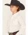 Image #2 - Ariat Boys' Steer Print Long Sleeve Button-Down Western Shirt, White, hi-res