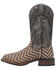 Image #3 - Dan Post Men's Keaton Basket Weave Performance Western Boots - Broad Square Toe, Black, hi-res