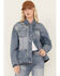 Image #1 - Cleo + Wolf Women's Astoria Denim Shacket, Medium Wash, hi-res