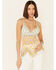 Image #1 - Sadie & Sage Women's Multi Calico Crochet Tassel Hem Cami, Multi, hi-res