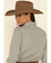 Image #12 - Wrangler Women's Solid Long Sleeve Snap Denim Shirt, Grey, hi-res