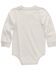 Image #2 - Carhartt Infant Girls' Long Sleeve Pocket Onesie , Cream, hi-res