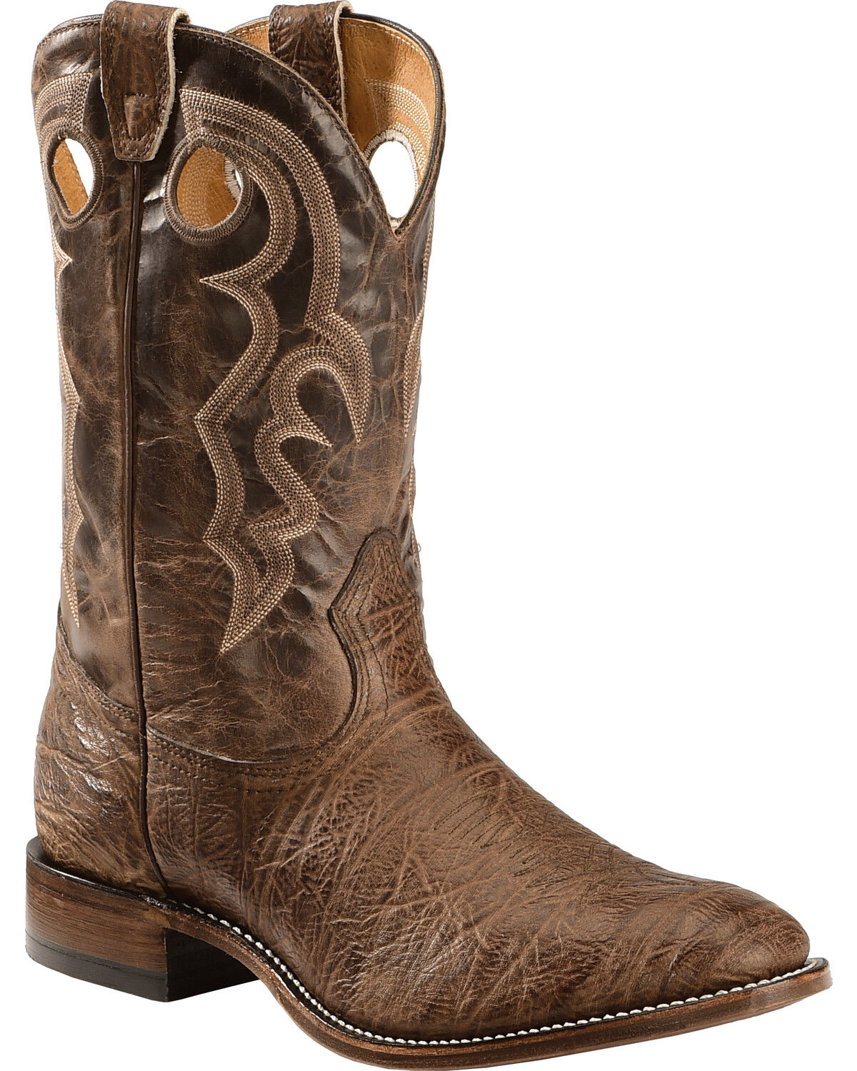 Boulet Super Roper Cowboy Boots - Round Toe, Walnut, hi-res
