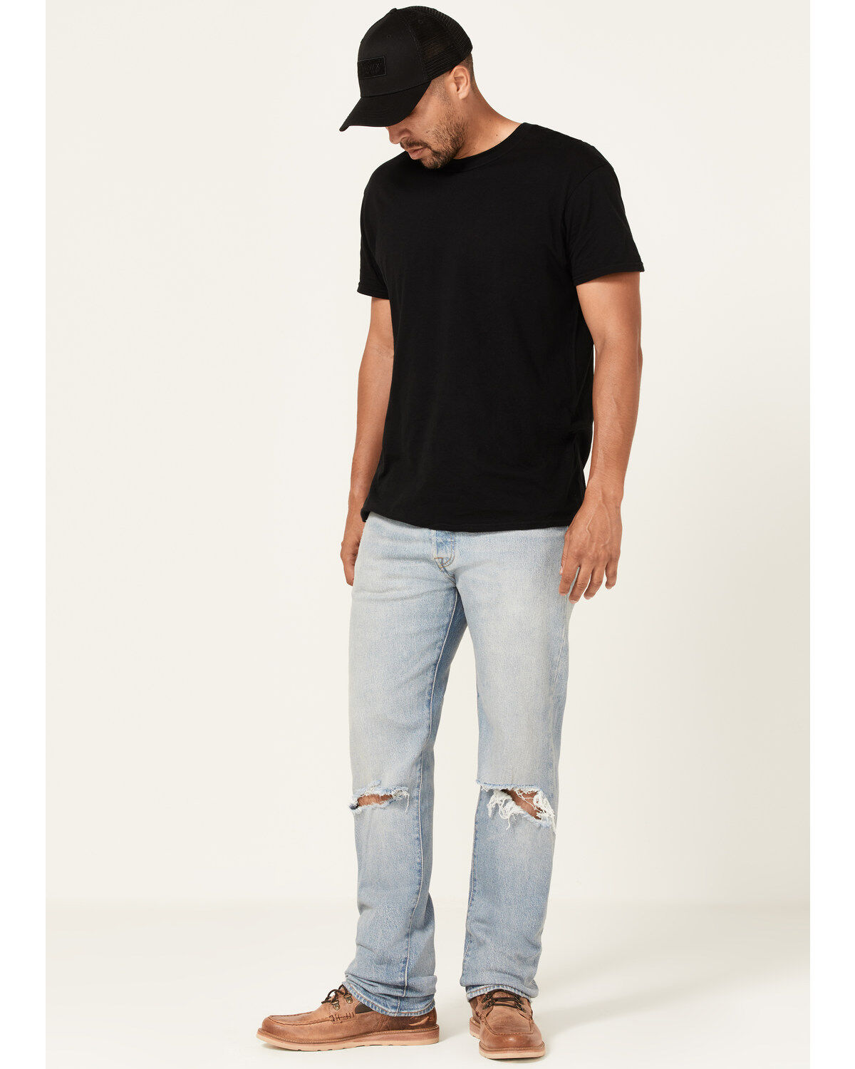 Image #1 - Levi's Men's 501&reg; Higher Mountain Light Wash Original Fit Straight Jeans, Light Wash, hi-res