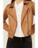 Image #3 - Idyllwind Women's Yorkshire Studded And Embroidered Moto Jacket , Tan, hi-res