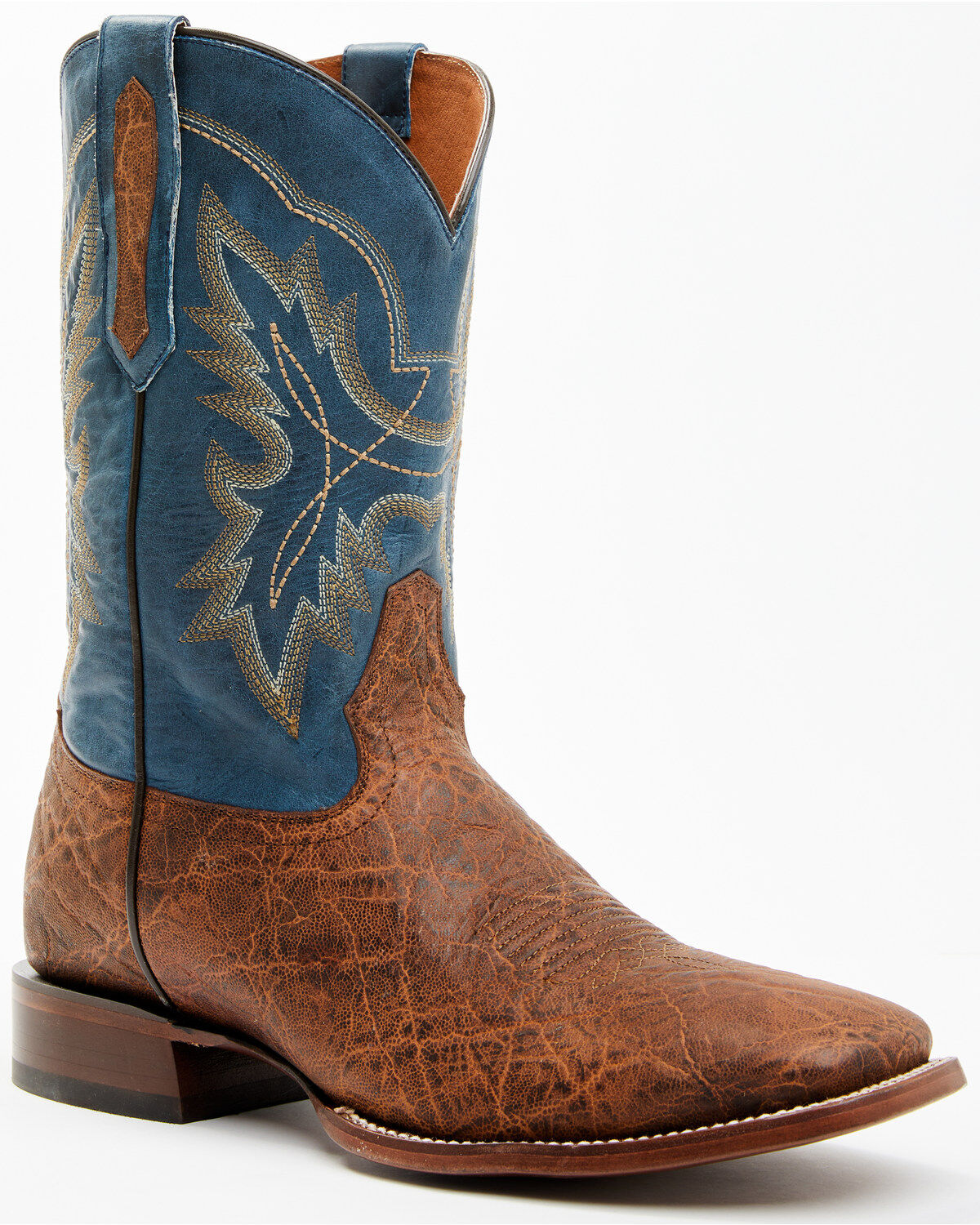 Image #1 - Cody James Men's Elephant Print Western Boots - Broad Square Toe, Brown, hi-res