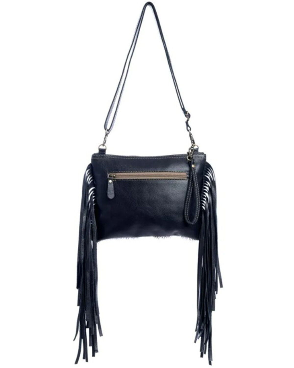 Image #2 - Myra Bag Women's Mescalaro Hill Hairon Crossbody Bag, Black/white, hi-res