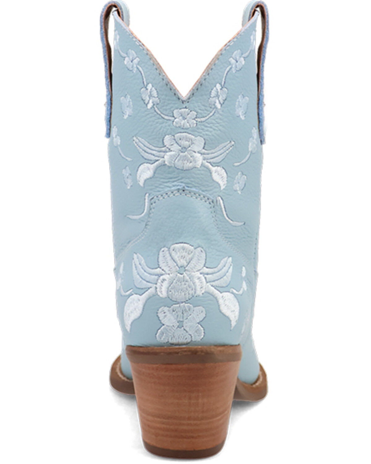 Image #5 - Dingo Women's Sweetheart Embroidered Booties - Round Toe, Blue, hi-res