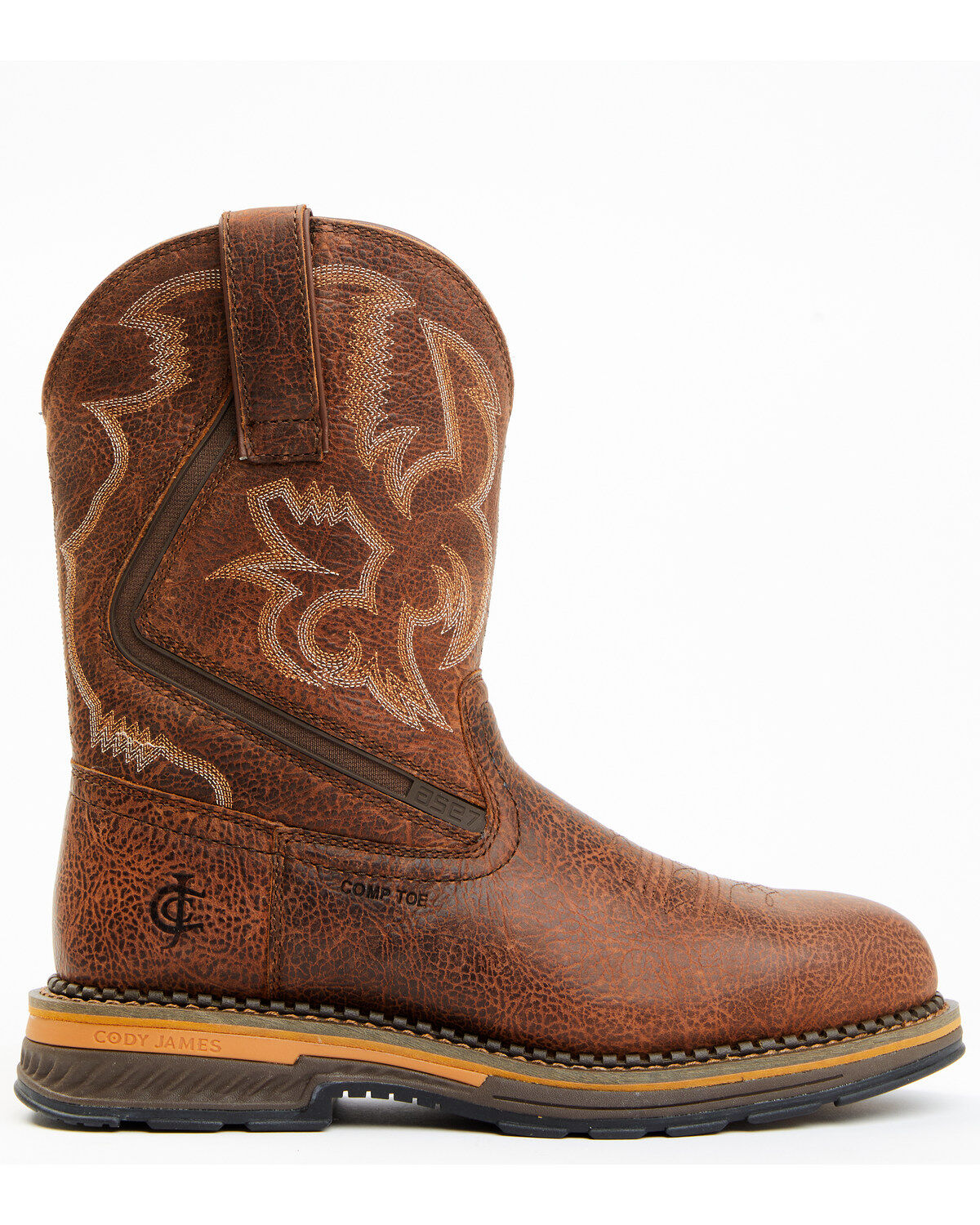 Image #2 - Cody James Men's 10" ASE7 Disruptor AAA Tyche Crunch Time Waterproof Work Boots - Composite Toe, Red, hi-res