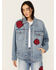 Image #2 - Ariat Women's Medium Wash Rodeo Quincy Denim Trucker Jacket , Medium Wash, hi-res