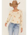 Image #1 - Cleo + Wolf Women's Calvin Floral Embroidered Long Sleeve Thermal Shirt, Oatmeal, hi-res