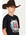 Image #2 - Cinch Boys' Lead, Don't Follow Short Sleeve Graphic T-Shirt , Navy, hi-res