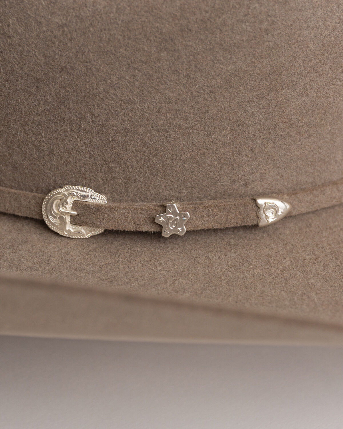 Image #3 - Serratelli 8X Rocker Steiner Exclusive Felt Cowboy Hat, Stone, hi-res