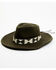 Image #2 - Nikki Beach Women's Moss Kaia Beaded Wool Fashion Hat, Moss Green, hi-res