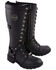 Image #1 - Milwaukee Leather Women&rsquo;s Jane Combat Style Harness Motorcycle Boots - Round Toe, Black, hi-res