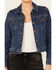 Image #3 - Levi's Women's Original Trucker Jacket, Dark Wash, hi-res