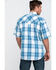 Image #2 - Resistol Men's Biscayne Large Plaid Short Sleeve Western Shirt, White, hi-res