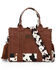 Image #2 - Wrangler Women's Whipstitch Patchwork Crossbody Bag , Brown, hi-res