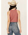 Image #4 - Cleo + Wolf Women's Blaire Cropped Jacquard and Lace Tank , Oatmeal, hi-res