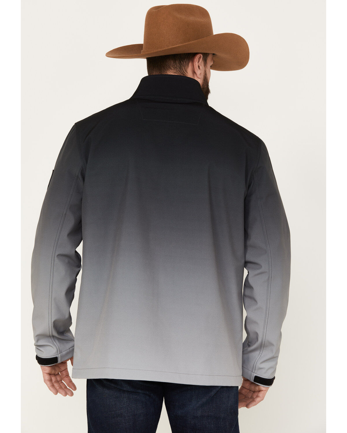 Image #4 - RANK 45&reg; Men's Ombre Softshell Jacket, Grey, hi-res