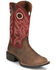 Image #1 - Justin Women's Liberty River Performance Western Boots - Broad Square Toe, Grey, hi-res