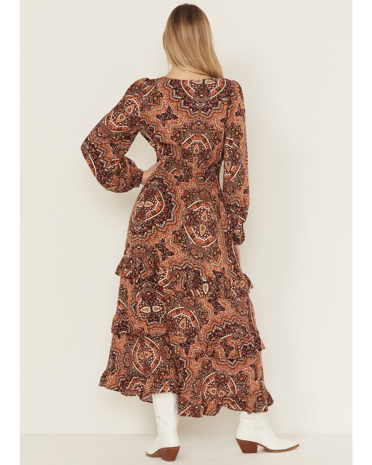 Image #4 - Wrangler Women's Mosaic Print Maxi Dress, , hi-res
