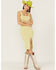 Image #1 - Shyanne Women's Ribbed Sweater Knit Midi Bodycon Dress, Green, hi-res