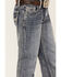 Image #2 - Rock & Roll Denim Boys' Medium Wash Straight Leg Denim Jeans, Blue, hi-res