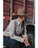 Image #3 - Wrangler Women's Solid Long Sleeve Snap Denim Shirt, Grey, hi-res