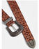 Image #2 - Free People Women's Outlaw Embossed Leather Belt, Cognac, hi-res