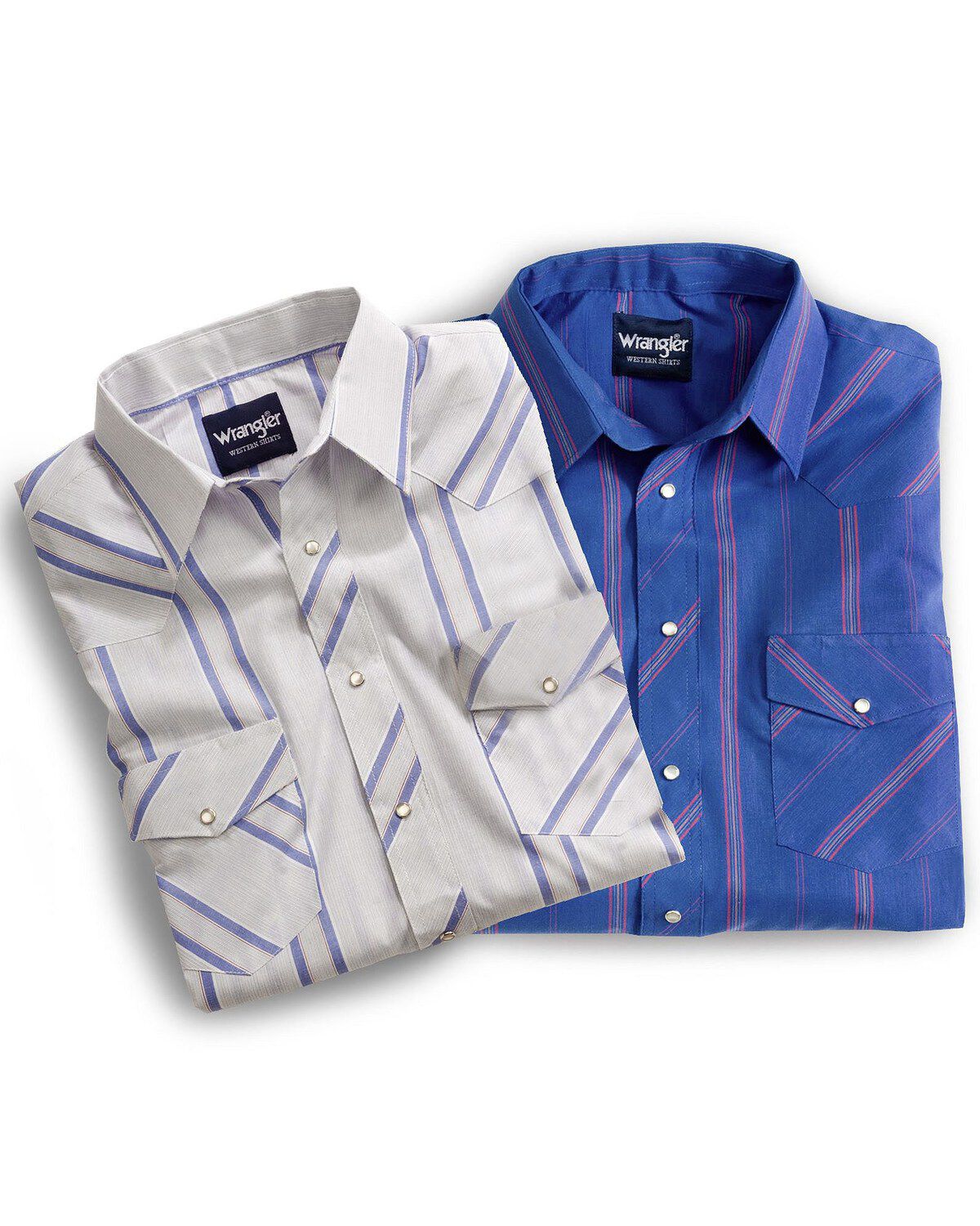 Image #3 - Wrangler Men's Assorted Classic Short Sleeve Western Shirt - Big & Tall, Plaid, hi-res