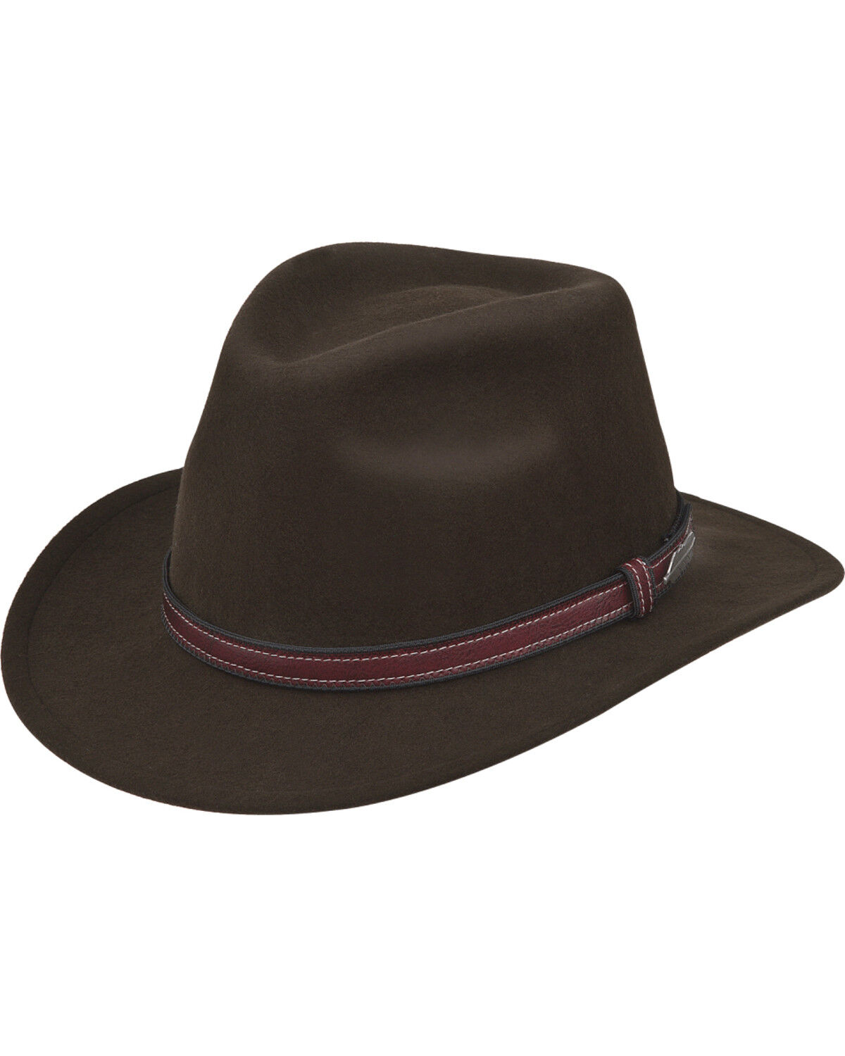 Black Creek Men's Felt Western Fashion Hat, Olive, hi-res