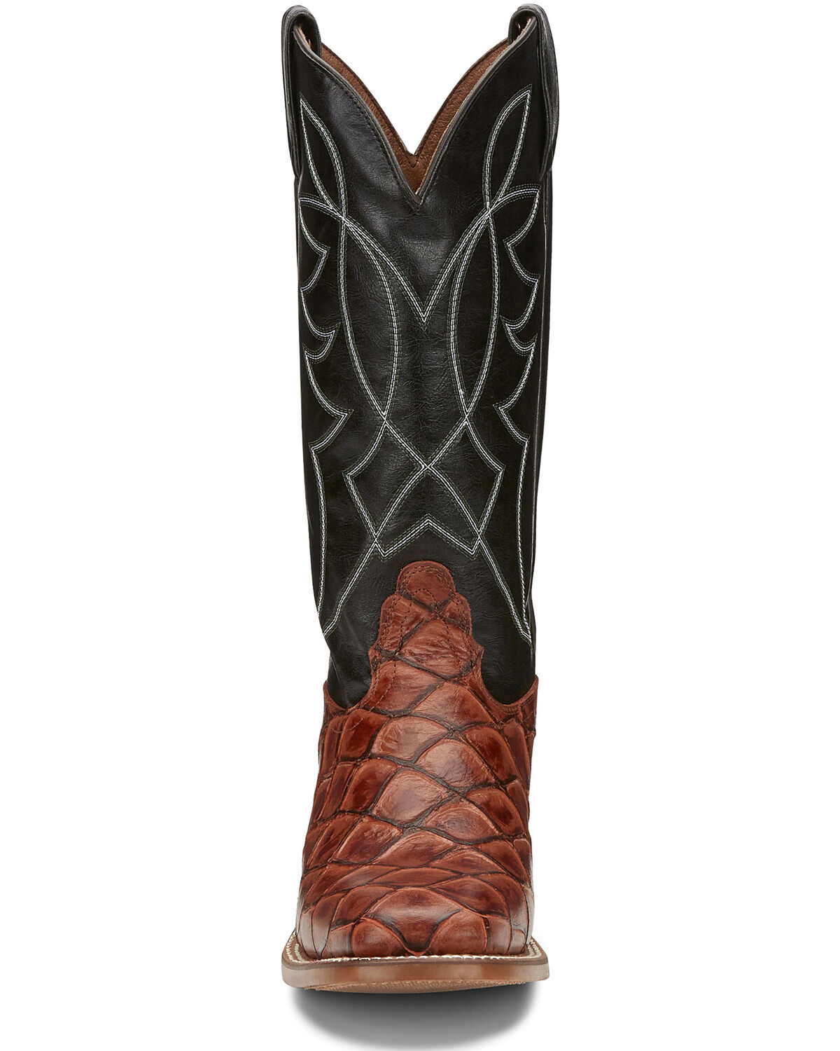 Image #5 - Nocona Men's Go Round Cognac Western Boots - Square Toe, Brown, hi-res