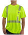 Image #1 - Carhartt Force High-Vis Short Sleeve Class 2 T-Shirt - Big & Tall, Yellow, hi-res