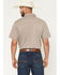 Image #4 - RANK 45&reg; Men's Canyon Echo Micro Geo Print Short Sleeve Button-Down Stretch Western Shirt, Lt Brown, hi-res