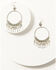 Image #1 - Shyanne Women's Soleil Silver Hoop Earrings, Silver, hi-res