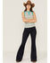 Image #2 - RANK 45&reg; Women's Southwestern Stripe No Yank Henley Tank, Teal, hi-res