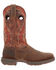 Image #2 - Durango Men's Rebel Ventilated Performance Western Boots - Square Toe, Chestnut, hi-res