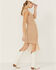 Image #4 - Sadie & Sage Women's Crochet Fringe Midi Dress, Taupe, hi-res