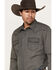 Image #2 - Moonshine Spirit&reg; Men's Country Night Striped Long Sleeve Western Snap Shirt, Navy, hi-res