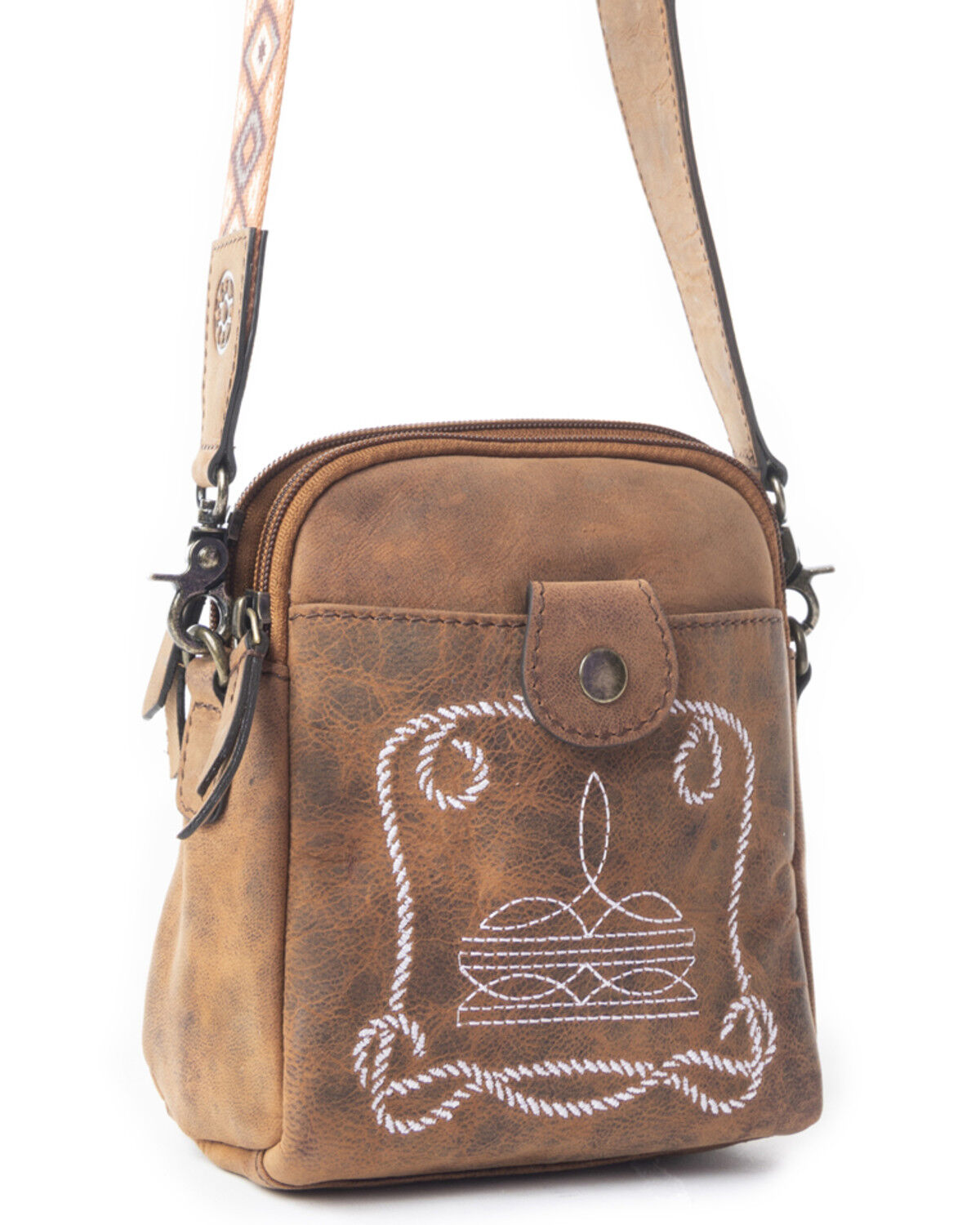 Image #4 - Myra Bag Women's Starlight Rope Crossbody Bag, Brown, hi-res