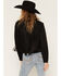 Image #4 - Idyllwind Women's Breckston Faux Suede Fringe Jacket, Black, hi-res