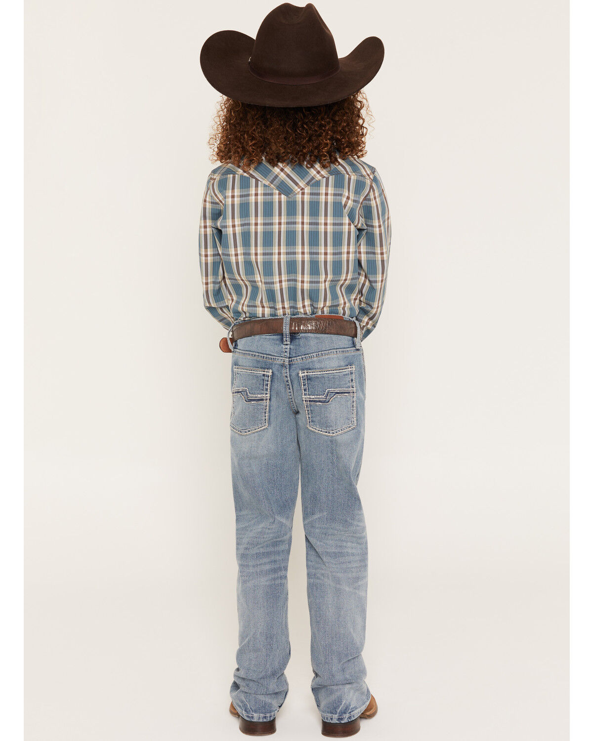 Image #1 - Cody James Boys' Kansas Light Wash Slim Bootcut Stretch Denim Jeans, Light Wash, hi-res