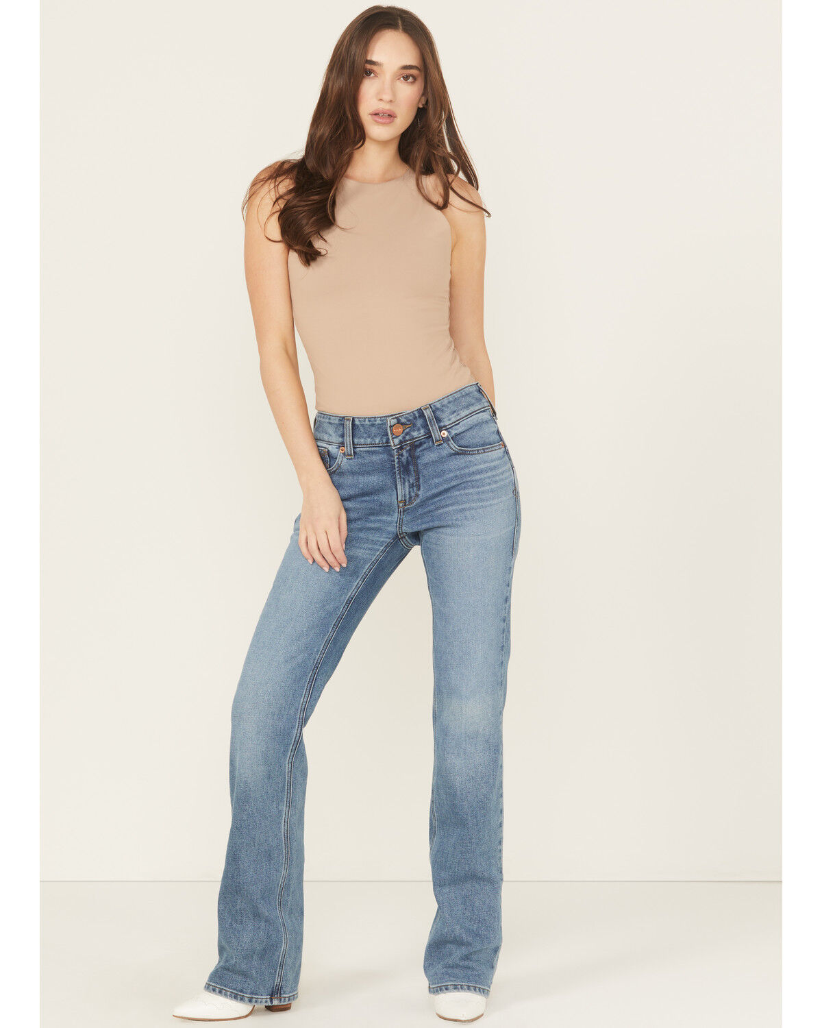 Ariat Women's Medium Wash Acclimatize Bootcut Stretch Denim Jeans, Medium Wash, hi-res