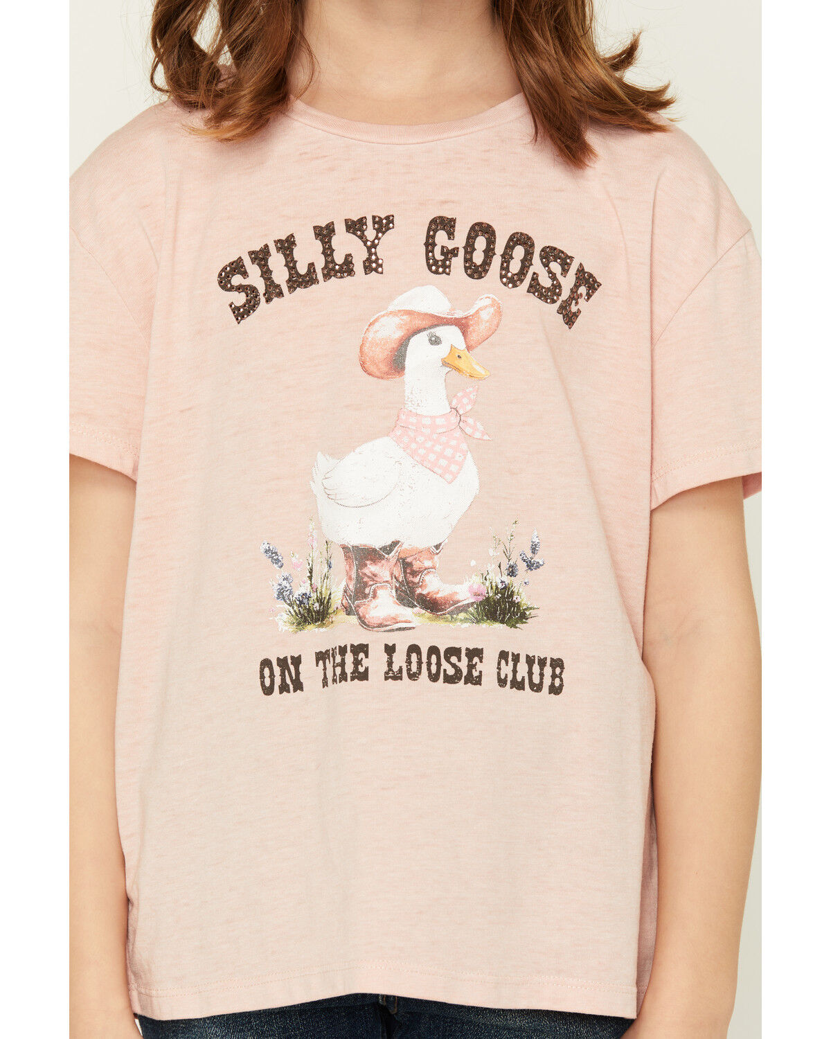 Image #3 - Buttercup Girls' Silly Goose on the Loose Short Sleeve Graphic Tee, Pink, hi-res