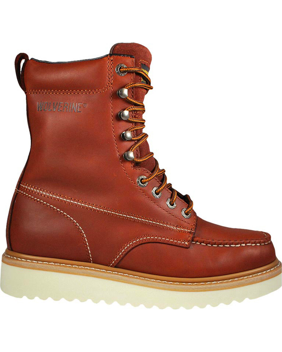 Wolverine Men's Moc-Toe Work Boots, Rust Copper, hi-res